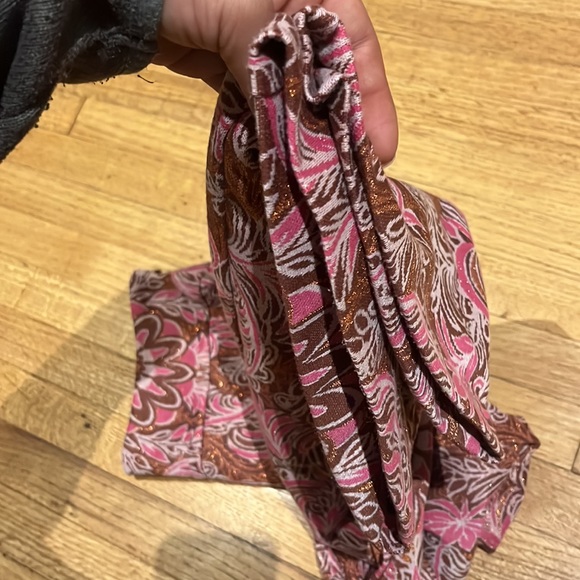 Anthro MAEVE Pink Paisley Flare Leg Retro Pants - Picture 13 of 15